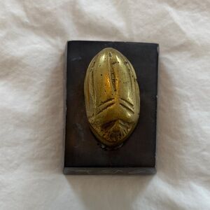Gold Scarab Paperweight